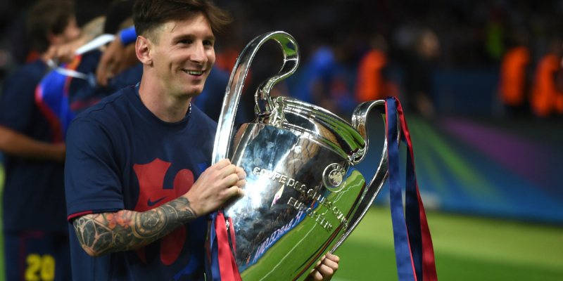 Số lần messi vô địch la liga cùng barcelona